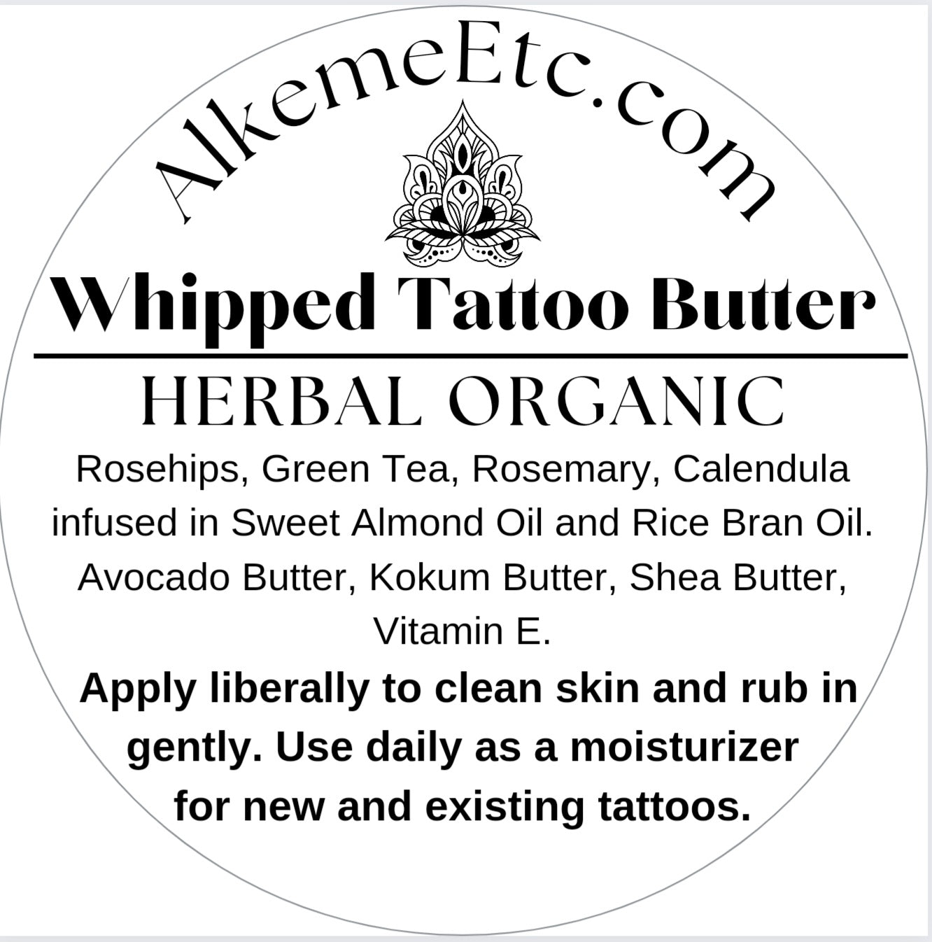 Herbal Whipped "all stages" Tattoo Butter