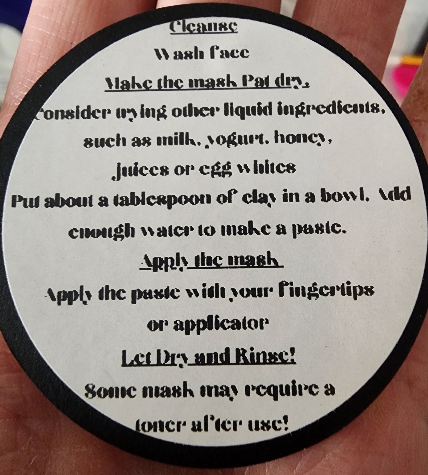 Powder Clay Mineral Masks